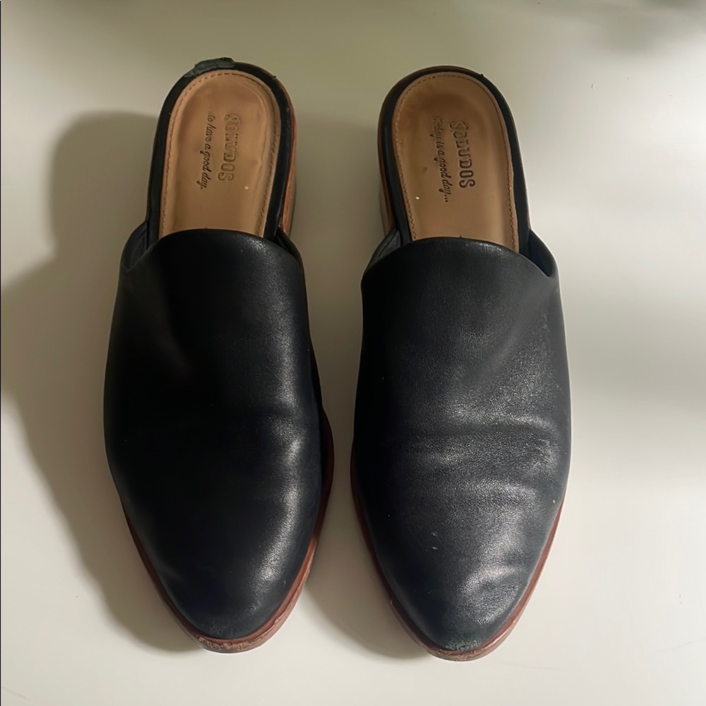 Soludos Black Loafers Slip-Ons